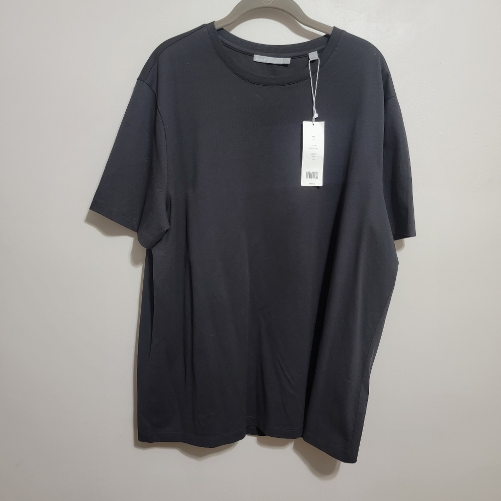 NWT Vince Men's Distressed Crew Neck Short Sleeve Tee Black Size Extra Large - Picture 4 of 8